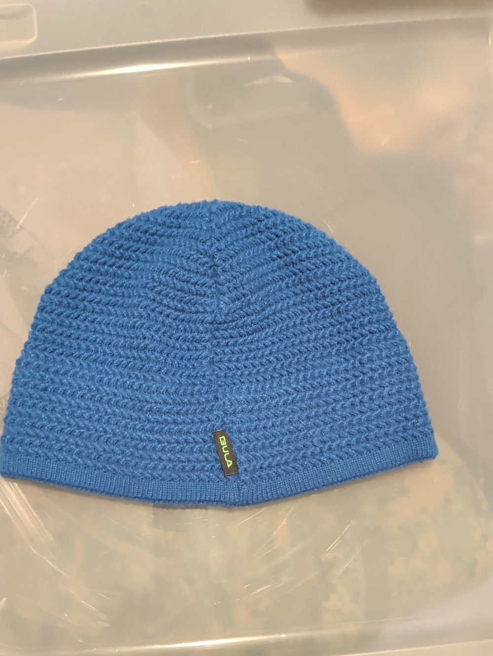 Bula Knit Beanie Hat Canadian Lined Forehead Ski Snowboard Winter Sports Blue